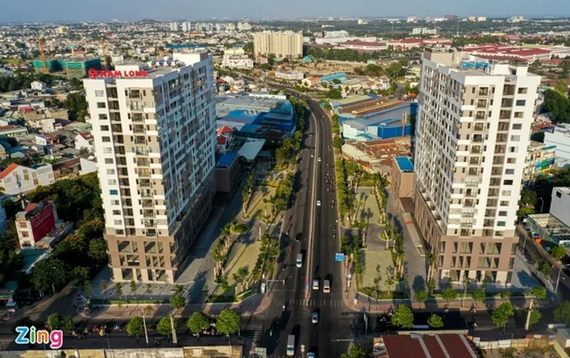 Một dự án tại quận Thủ Đức, nằm dọc trên đường Phạm Văn Đồng có giá bán ban đầu khoảng 24 - 26 triệu đồng/m2, sau 2 năm đã tăng lên mức gần 40 triệu đồng/m2. Ảnh: Quỳnh Danh.